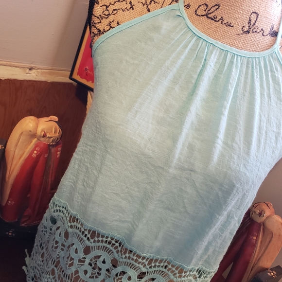 Y2K Boho Embroidery Halter Top, XL - Picture 6 of 6